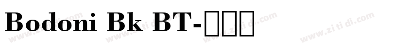 Bodoni Bk BT字体转换